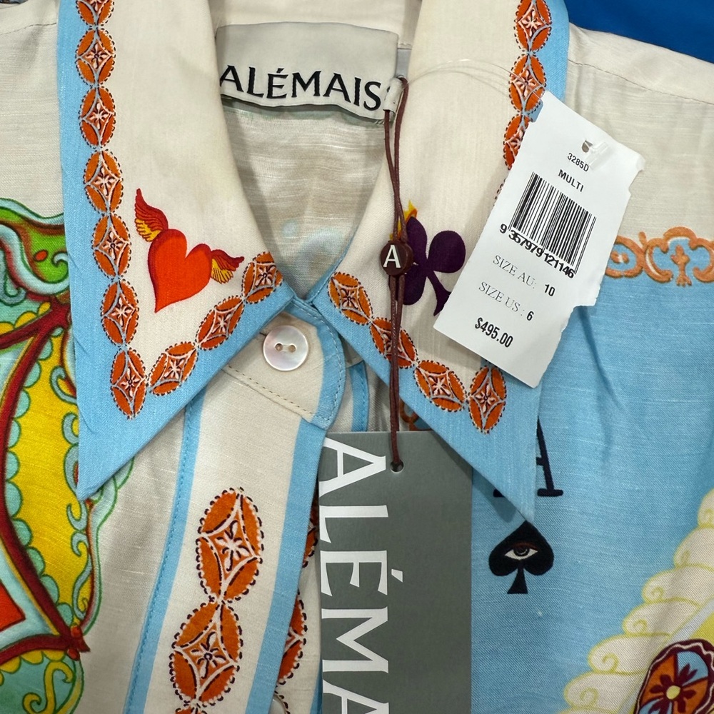 Alemais Colorful Graphic Mini Dress